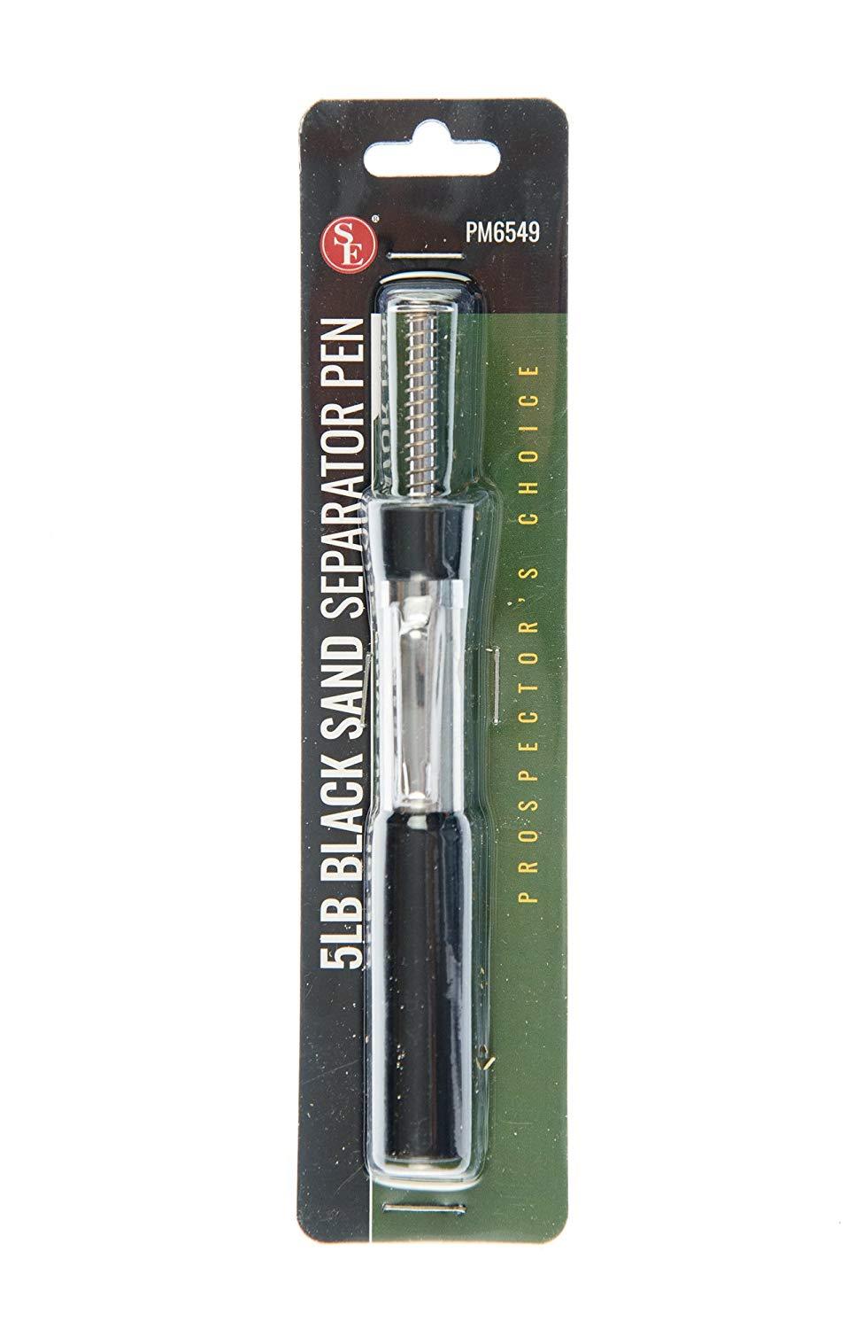 5 Pound Magnetic Black Sand Pocket Separator Pen with Water Resistant, Pocket Clip