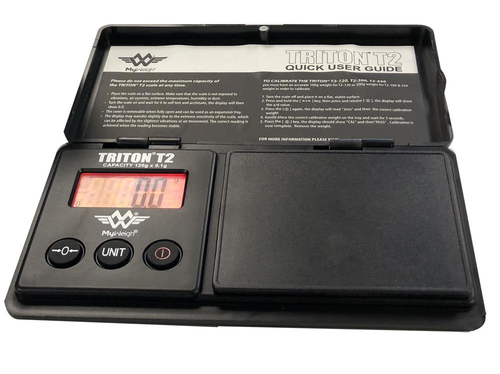 Triton T2 120g x 0.1g Precision Scale with Backlit Digital Display