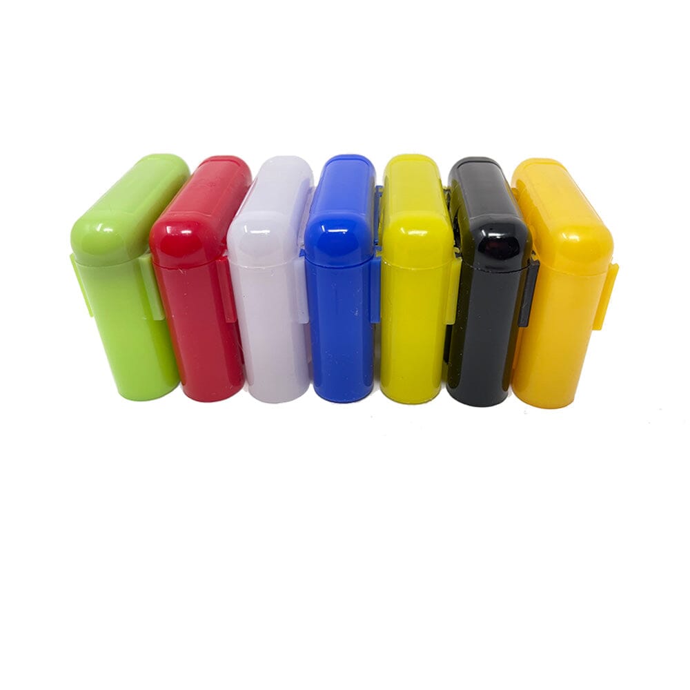 4 Gold Vials With 4 Vial Holder Storage and Protection Case - Various colors available.